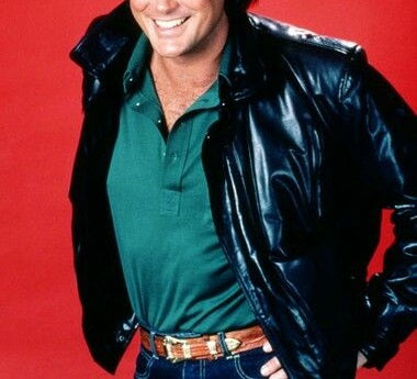 Knight Leather Jacket TV Rider Series David Black Shiny Leather Jacket