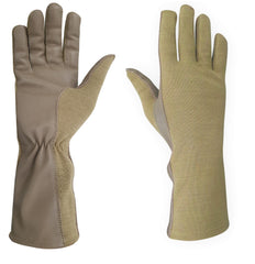 Nomex Military Flight Gloves Olive Drab | Genuine Leather Pilot & Aviator Gloves