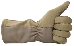 Nomex Military Flight Gloves Olive Drab | Genuine Leather Pilot & Aviator Gloves
