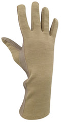 Nomex Military Flight Gloves Olive Drab | Genuine Leather Pilot & Aviator Gloves
