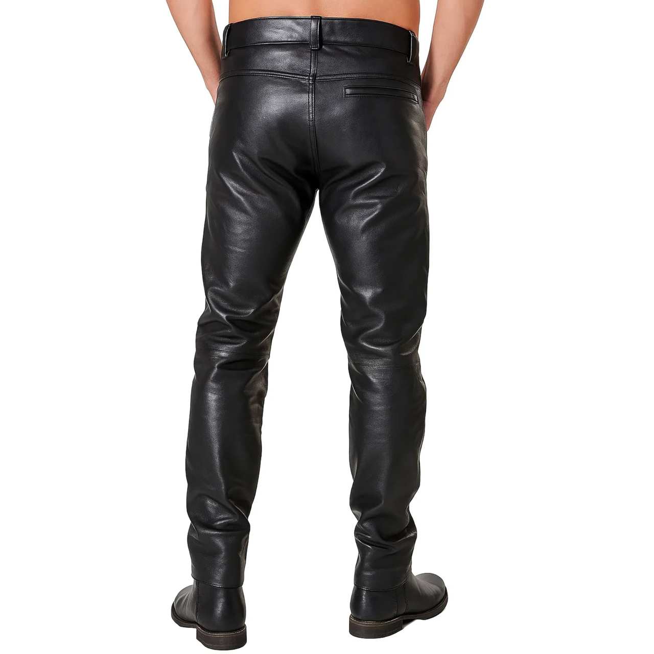 Brandon Lee The Crow Eric Draven Black Cowhide Leather Pants