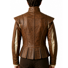 Men's Brown New Style Cosplay Real Leather Coat