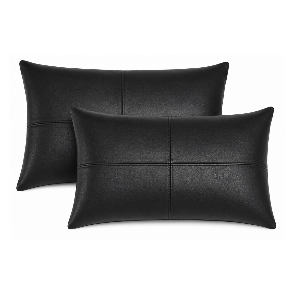 Leather Rectangle Pillow Cover Soft Cushion Case For Decorative Throw Covers for Sofa Living Room And Bedroom