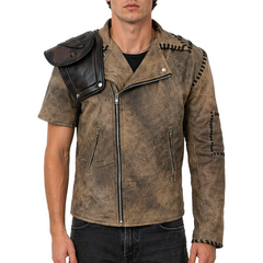 Mad Max 4 Fury Road Tom Hardy Distressed Leather Biker Jacket