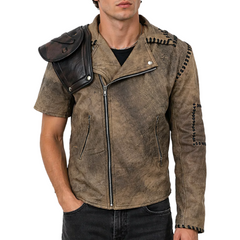 Mad Max 4 Fury Road Tom Hardy Distressed Leather Biker Jacket
