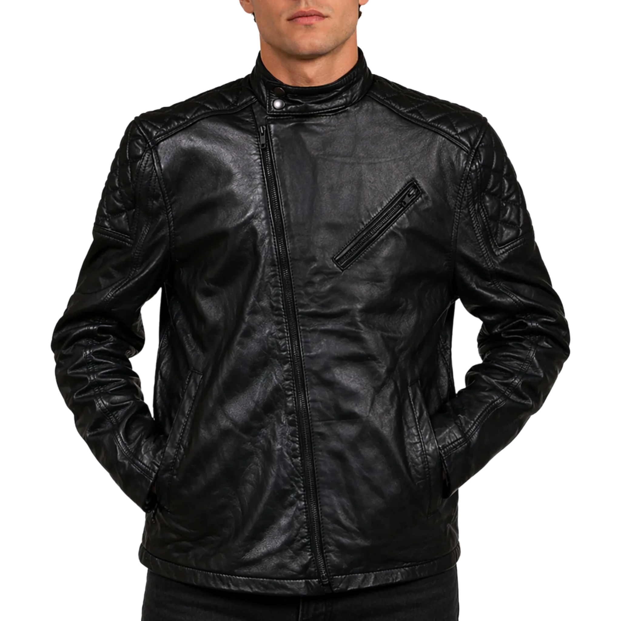 Metal Gear Solid 5 The Phantom Pain Snake Biker Leather Jacket Metal Gear Solid 5 The Phantom Pain Snake Biker Leather Jacket