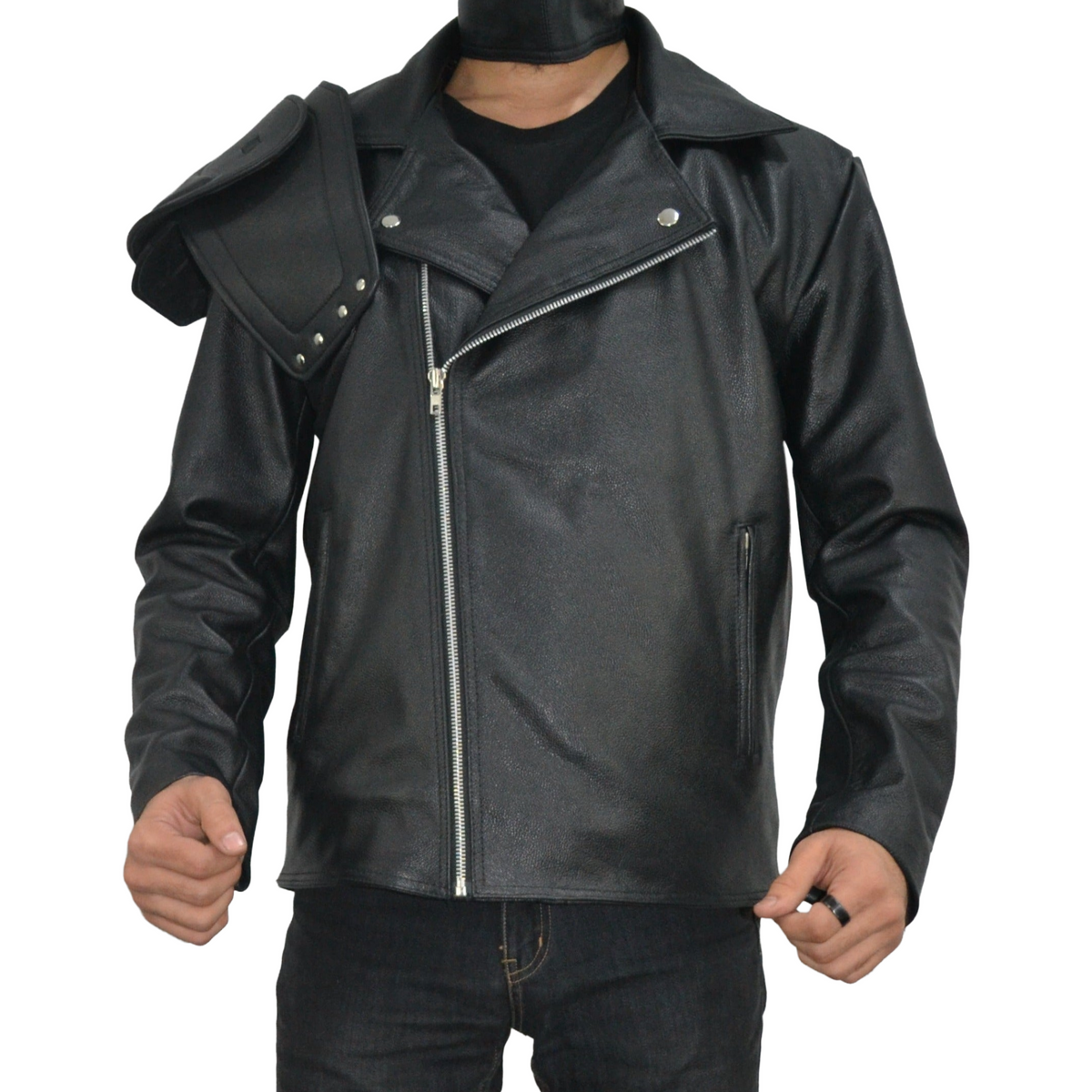 Mad Max 2 Road Warriors Tom Hardy Leather Jacket with Removable Zipper Sleeves