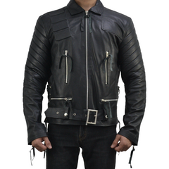 Terminator 3 Rise of the Machines Movie Black Padded Leather Jacket