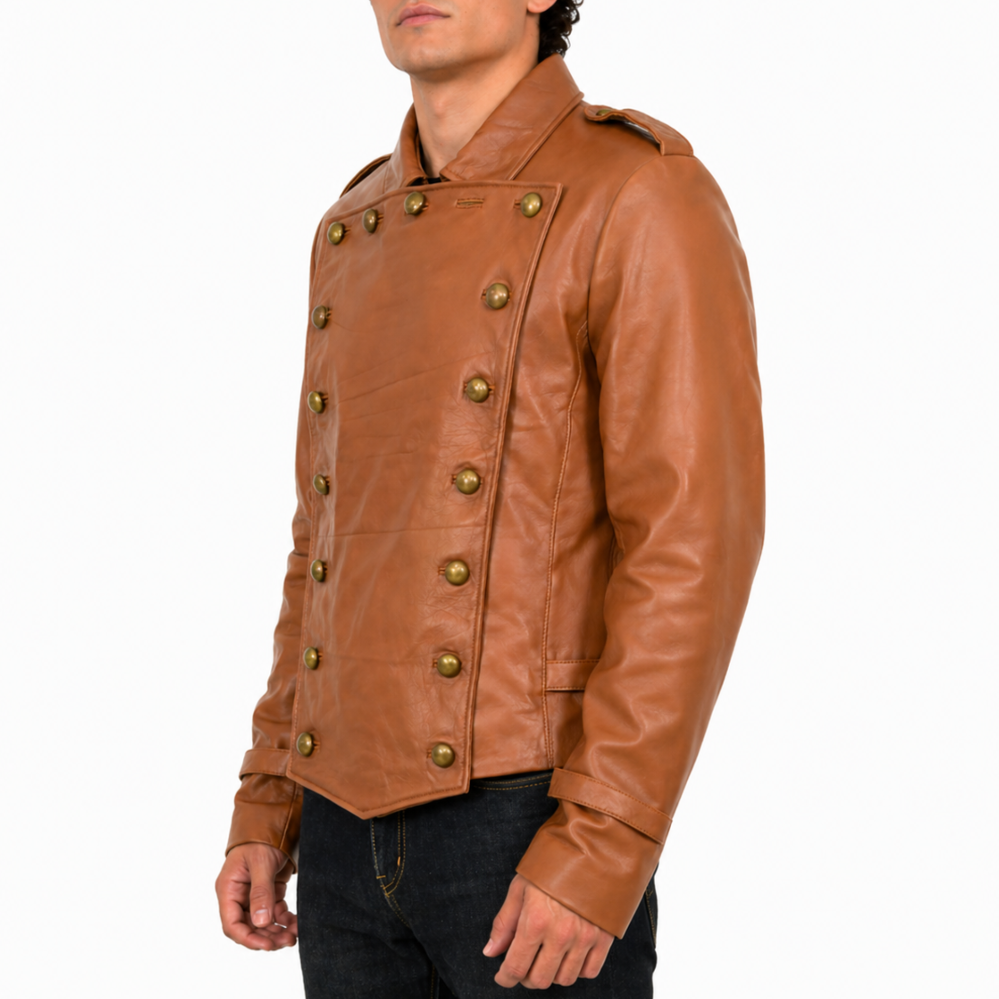 Rocketeer leather jacket back view