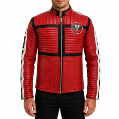 Kobra Kid Movie My Chemical Romance Red Real Leather Jacket
