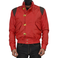 Akira Kaneda Anime Pill Capsule Red Motorcycle Jacket Leather Jacket