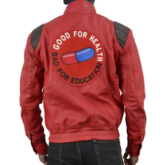 Akira Kaneda Anime Pill Capsule Red Motorcycle Jacket Leather Jacket