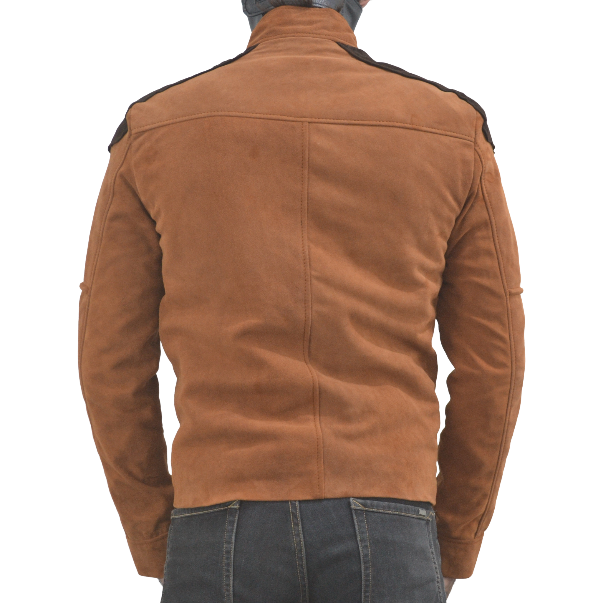 Stewart スチュアート　シングルライダース　ブラウン　VERA　PELLE Colonial Warrior Battlestar Galactical Viper Pilot Suede Leather