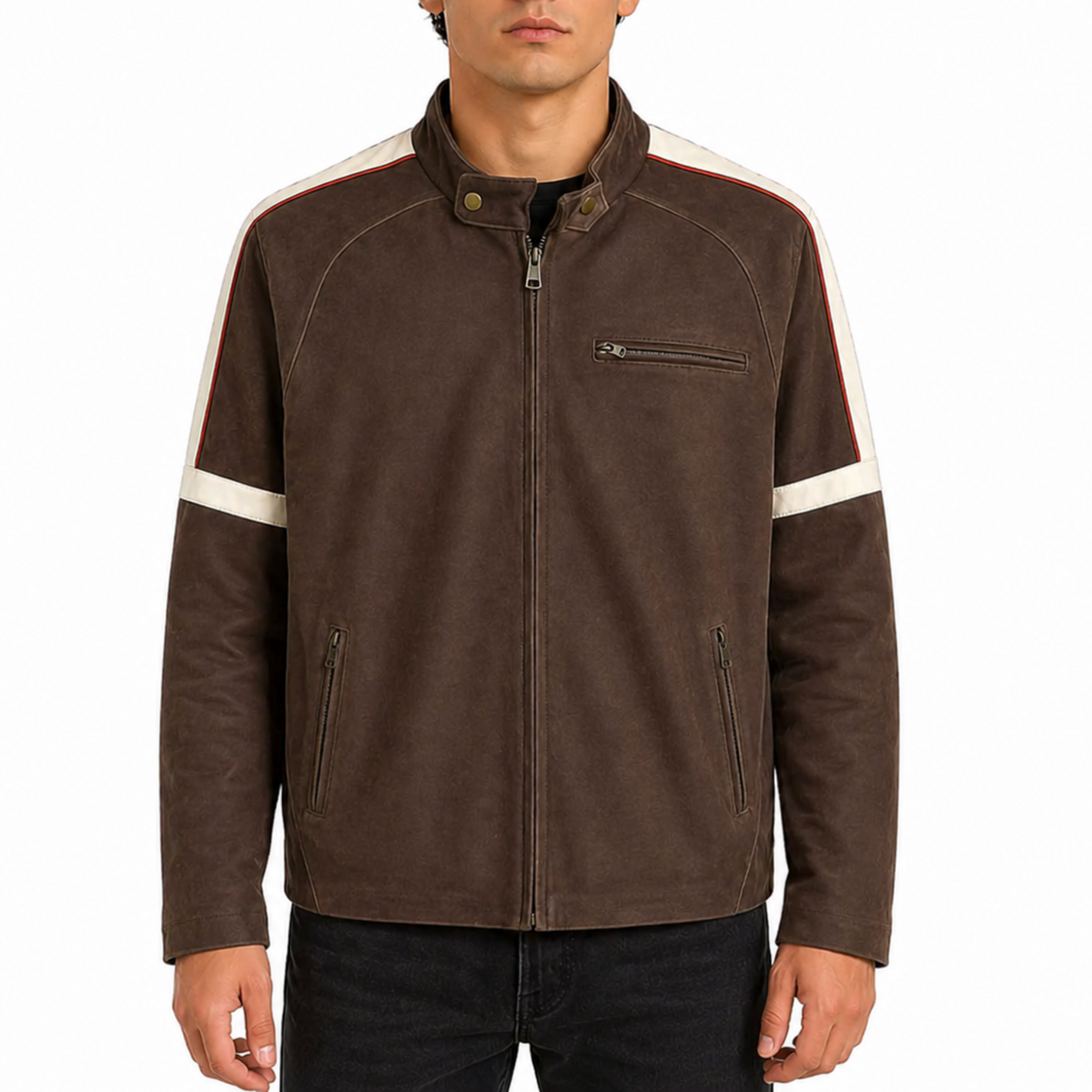 Tom Cruise War of the World Movie Brown Genuine Leather Jacket