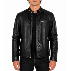 Mens Designer Motorcycle Racer Leather Jacket
