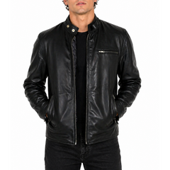 Mens Designer Motorcycle Racer Leather Jacket