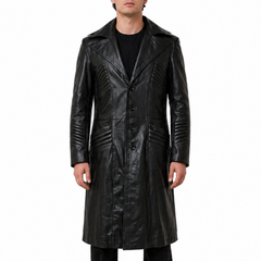 Al Pacino Carlito’s Way Brigante Black Real Leather Trench Coat Jacket