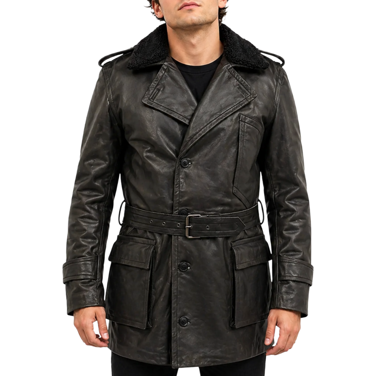 World War 1 Regulation U.S. Army Air Service Flying Pilot Leather Coat