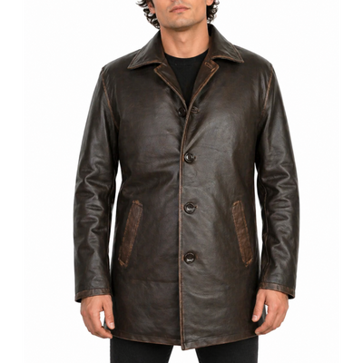 Supernatural Dean Winchester Jensen Ackles Antique Brown Leather