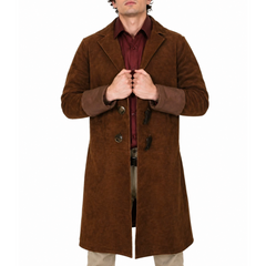 Malcolm Reynolds Firefly Movie Series Brown Suede Leather Trench Coat