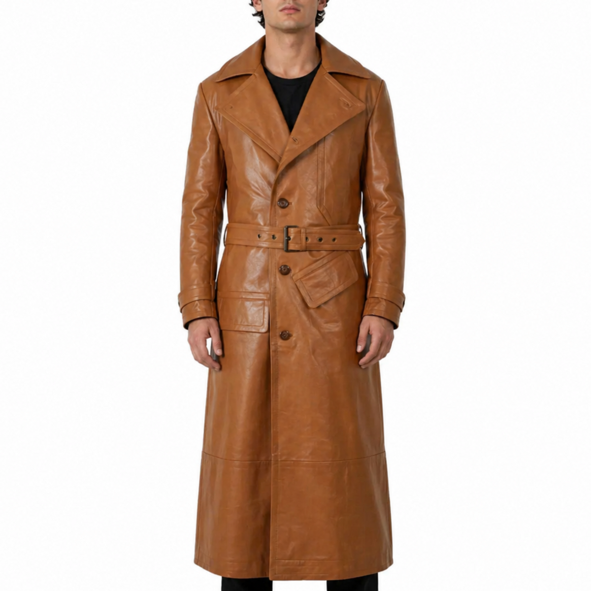 World War 1 R.F.C. Leather Flying Long Coat