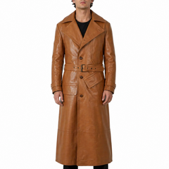 World War 1 R.F.C. Leather Flying Long Coat