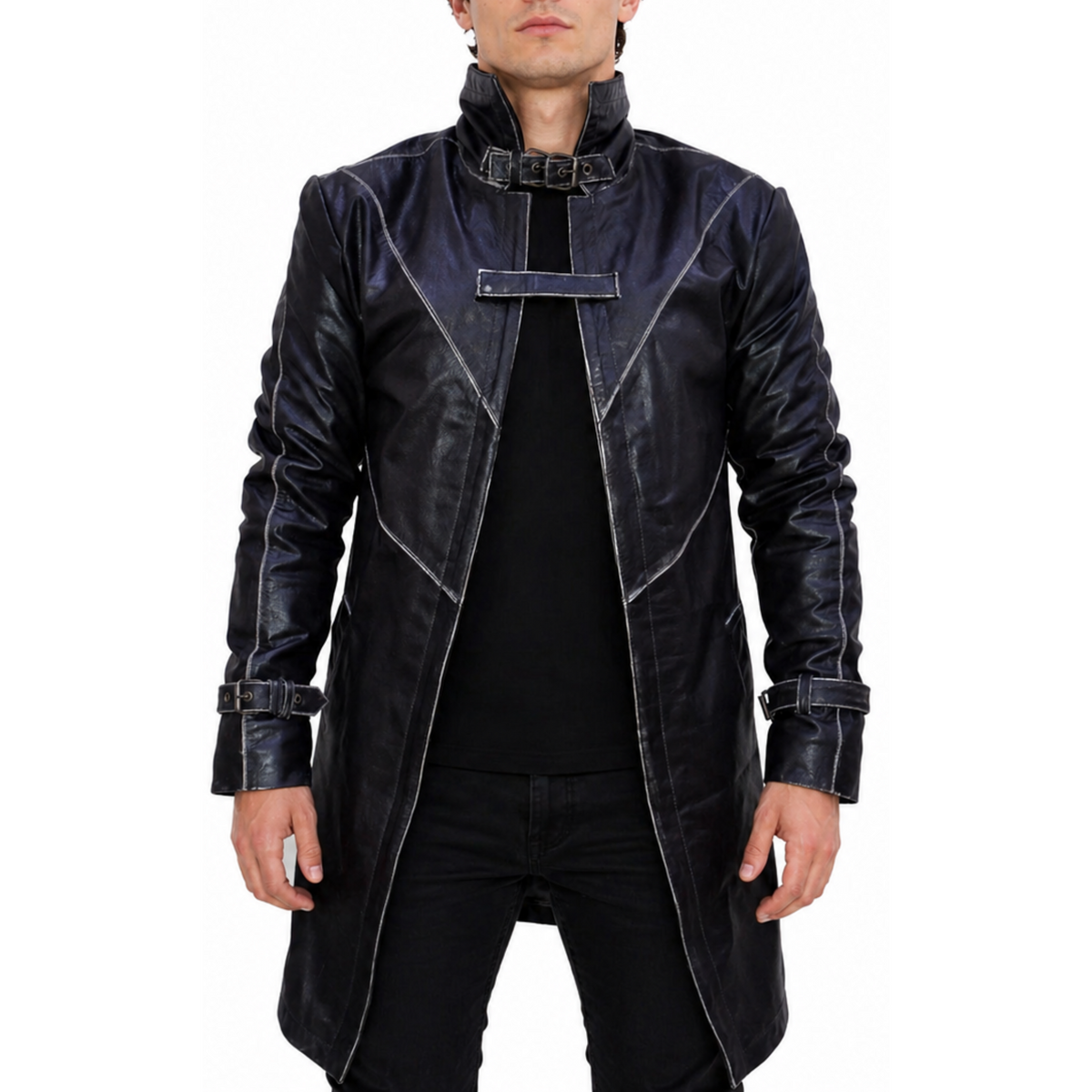 Watch Dogs Aiden Pearce Video Game Long Brown Trench Leather Coat