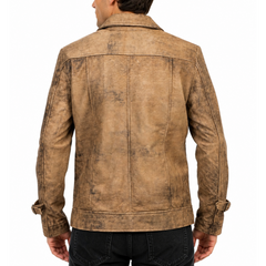 The Expendables 2 Jason Statham Movie Distress Leather Jacket