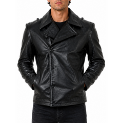World War 2 German U-Boat Crews Panzer Style Leather Jacket
