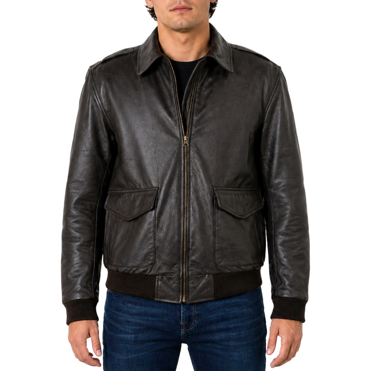 United States Of America Bomber  Leather Jacket
