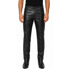 ELVIS Presley 1968 American singer comeback special Black leather Pant