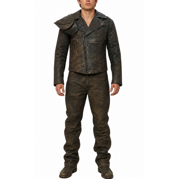 Mad Max Fury Road 4 Leather Jacket And Rugged MFP Mad Max Leather