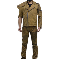 Mad Max 4 Fury Road Tom Hardy Distressed Leather jacket and Pant Complete Suit Costume