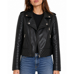 Women's Designer Motorcycle Biker Real Leather Jacket
