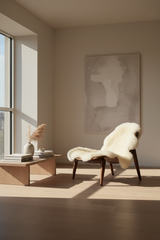 White Genuine Sheepskin Shearling Fur Rug - Luxury Area Carpet Mat