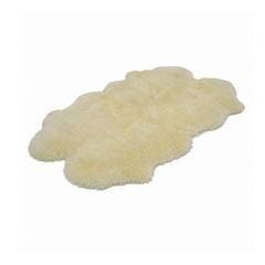 White Shearling Fur Sheepskin Luxury Real Carpet Mat Home Decor Rug