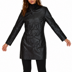 Dominatrix Fit Form Leather Corset Dress