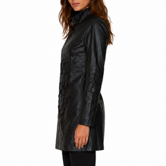 Dominatrix Fit Form Leather Corset Dress