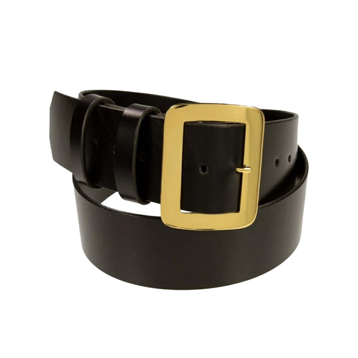 Leather Santa Claus Belt With Brass Clip