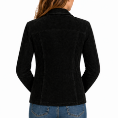 Women's Real Suede Leather Jackets - Single Breasted Coats For Women