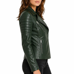 Women's Fashion Designer Ladies Biker Jacket - New Slim Fit Style Jackets For Women