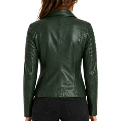 Women's Fashion Designer Ladies Biker Jacket - New Slim Fit Style Jackets For Women