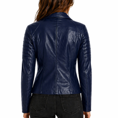 Women's Fashion Designer Ladies Biker Jacket - New Slim Fit Style Jackets For Women