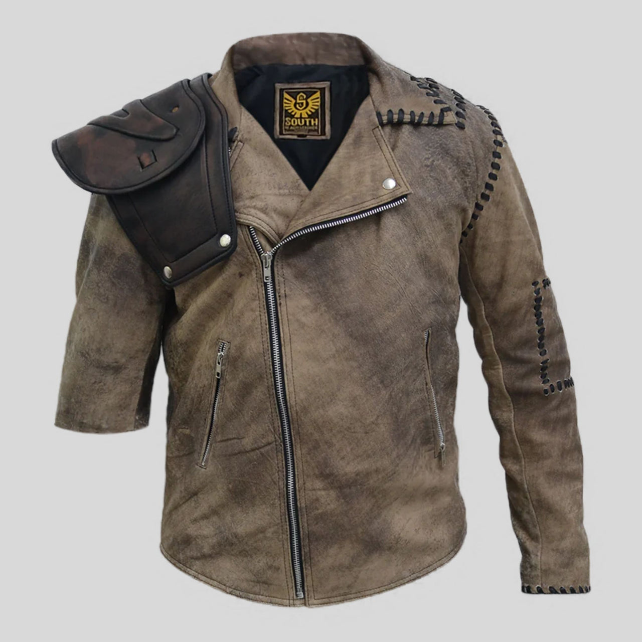 Mad Max 4 Fury Road Tom Hardy Distressed Leather Cosplay Suit