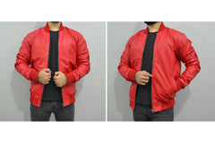 Men's Baseball Letterman Varsity Genuine Leather Bomber Jacket