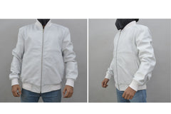 Men's Baseball Letterman Varsity Genuine Leather Bomber Jacket