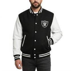 Las Vegas Raiders Wool and Leather Varsity Letterman Jacket