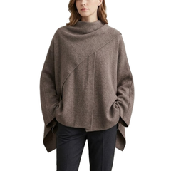 Women's Shawl Wraps Scarf Knit Long Sleeve Button Winter Oversized Peacoat