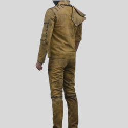 Mad Max 4 Fury Road Tom Hardy Distressed Leather jacket and Pant Complete Suit Costume