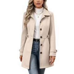 Women's Classic Wool Single Breasted Coats